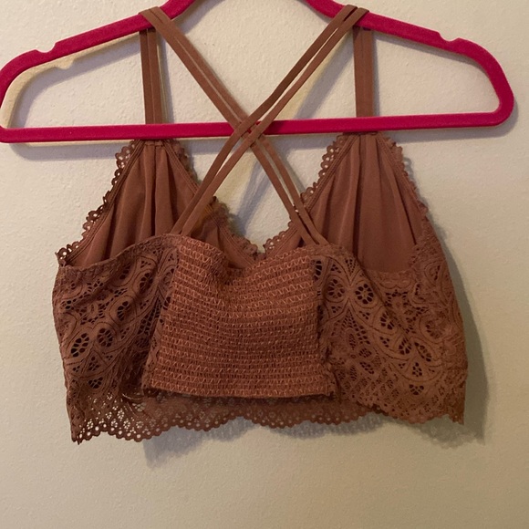 Maurices Purple/Plum Lace Strappy Criss Cross Bralette [Size: XL] - Picture 2 of 4